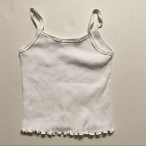 NWOT Victoria’s Secret White Ribbed Tank Top